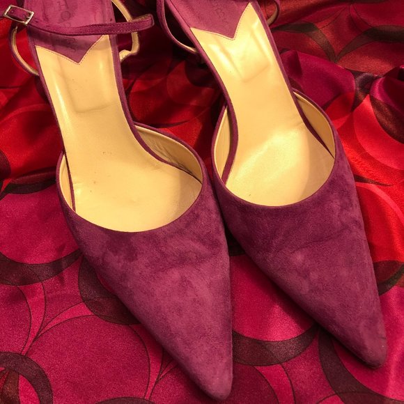 Pink Suede Slingbacks (Size 8.5) - Picture 7 of 9